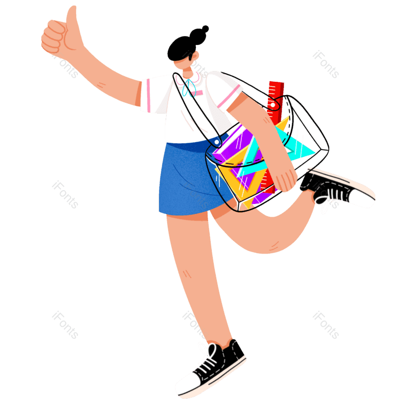 插图图片,高考元素,毕业季PNG,学习免抠素材